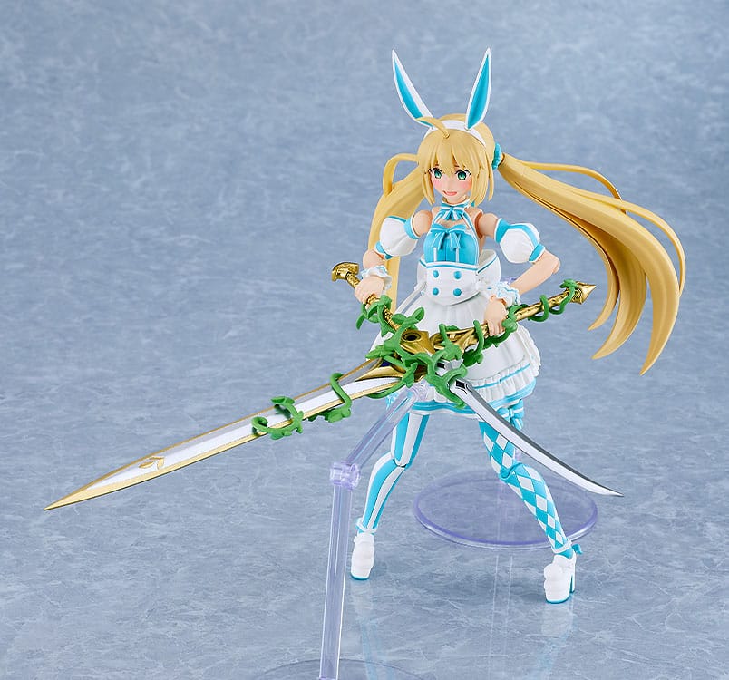 Altria Caster Plamatea kit crossing both swords in the scissor-style dual-weapon pose