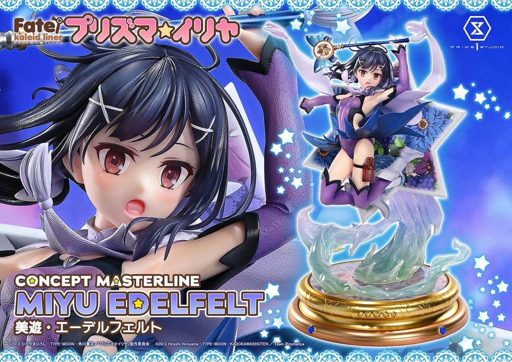 Miyu Edelfelt Concept Masterline promotional banner with face close-up and full statue