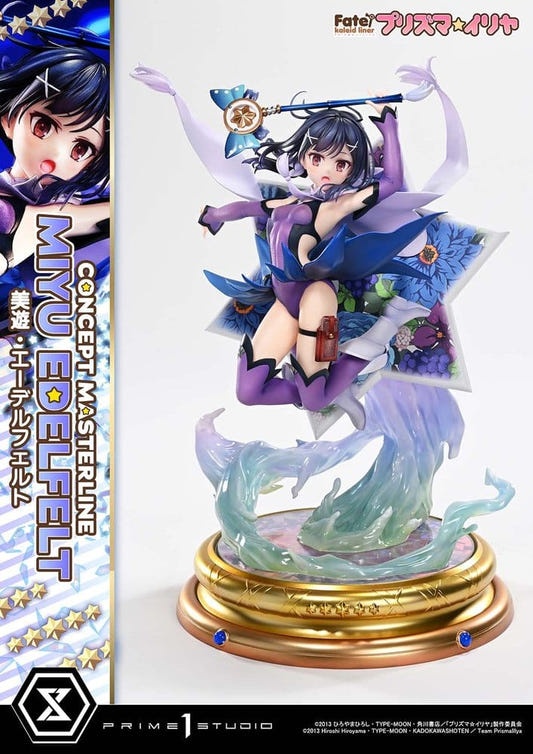 Prime 1 Studio Concept Masterline Miyu Edelfelt Deluxe 1/5 statue, front view on gold base