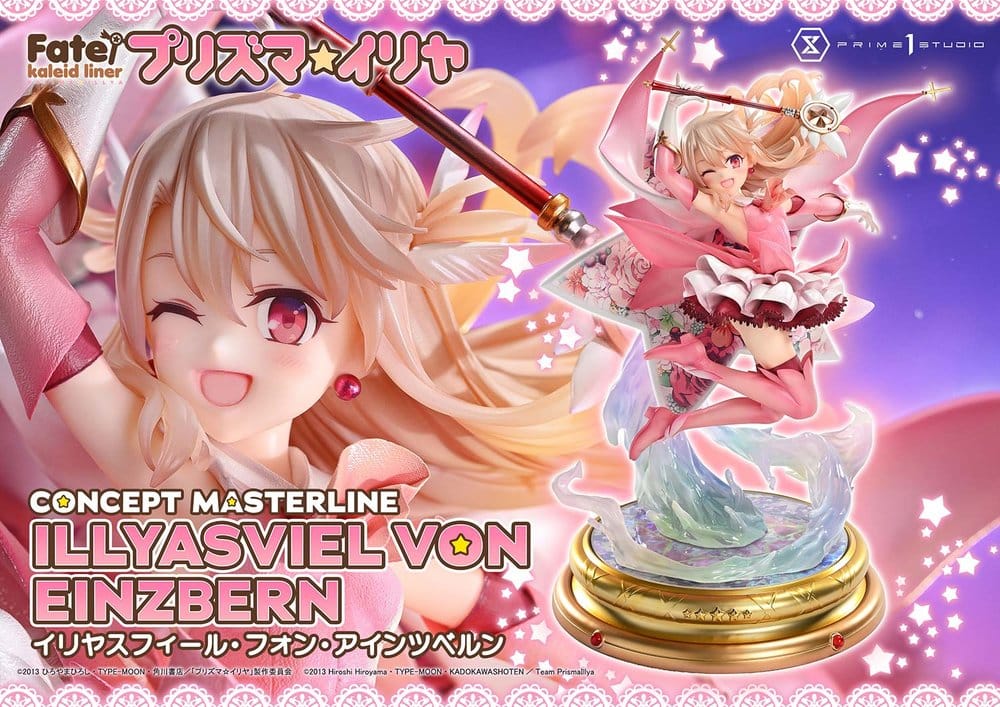 Illyasviel von Einzbern Concept Masterline promotional banner with winking face close-up