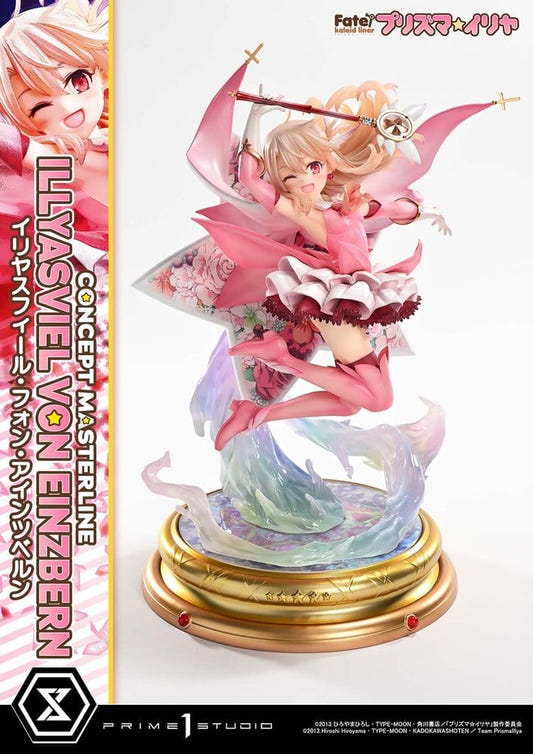 Prime 1 Studio Concept Masterline Illyasviel von Einzbern 1/5 statue, front view on gold base