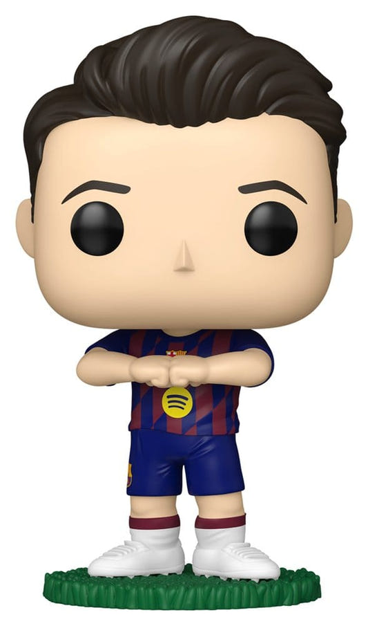 Funko POP! Football Robert Lewandowski vinyl figure in FC Barcelona blue and claret kit
