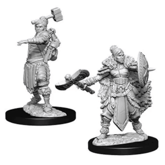 Female Half-Orc Barbarian: D&D Nolzur's Marvelous Unpainted Miniatures (W9) - Loaded Dice