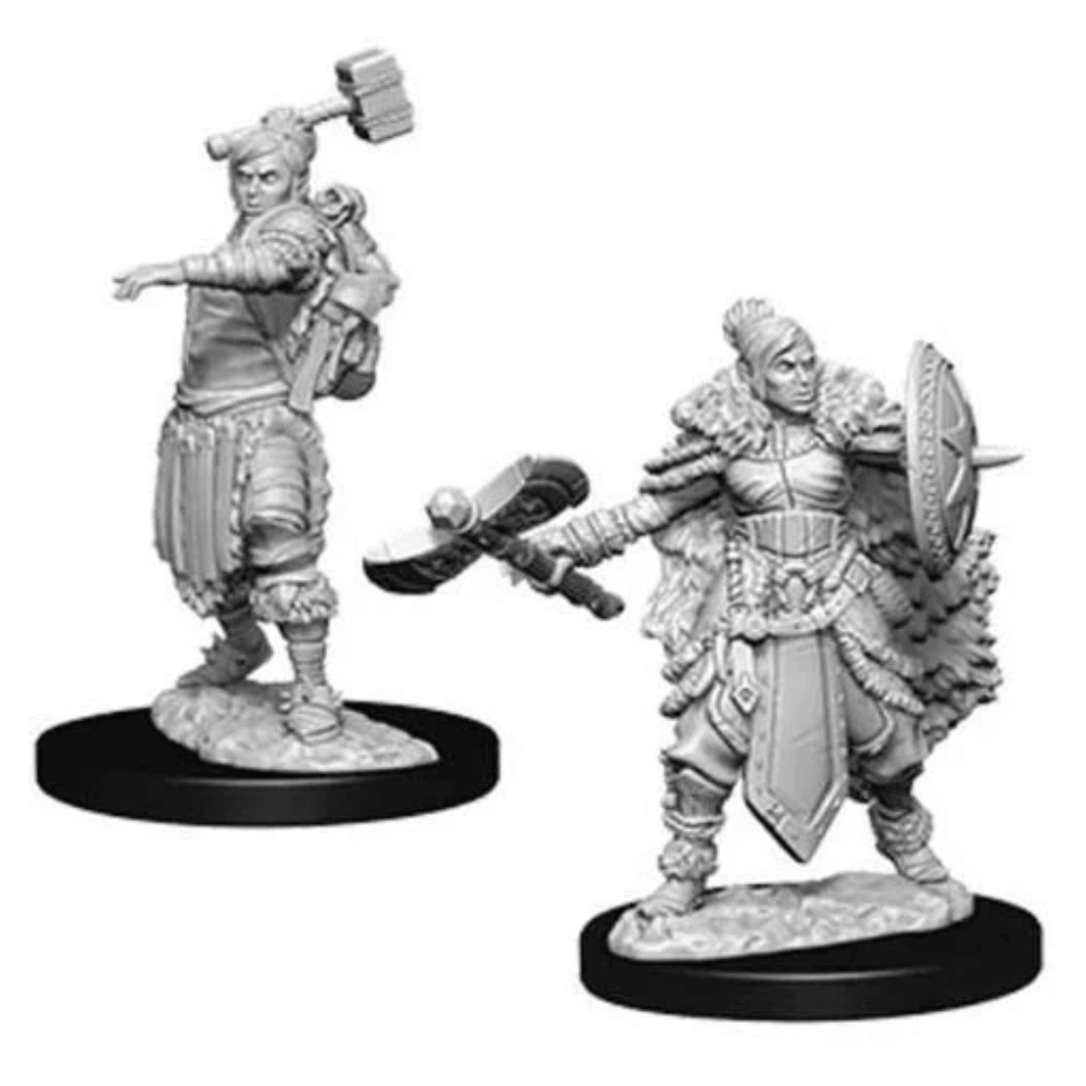 Female Half-Orc Barbarian: D&D Nolzur's Marvelous Unpainted Miniatures (W9) - Loaded Dice