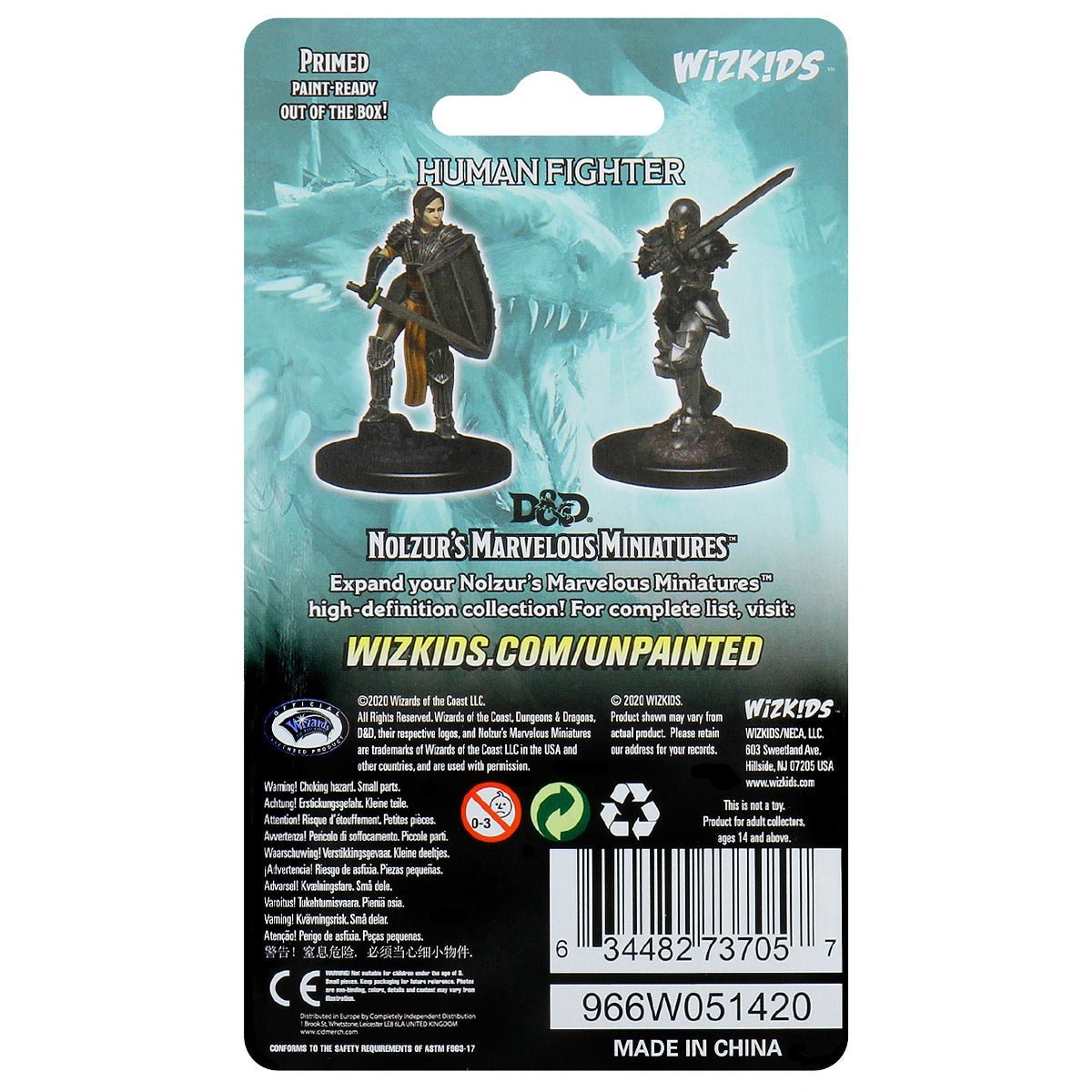 Female Human Fighter: D&D Nolzur's Marvelous Unpainted Miniatures (W9) - Loaded Dice