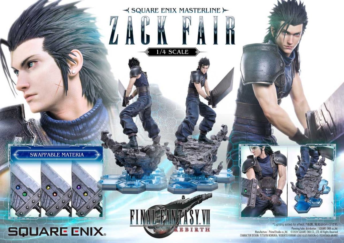 Final Fantasy VII Rebirth Statue 1/4 Zack Fair 57cm - Loaded Dice