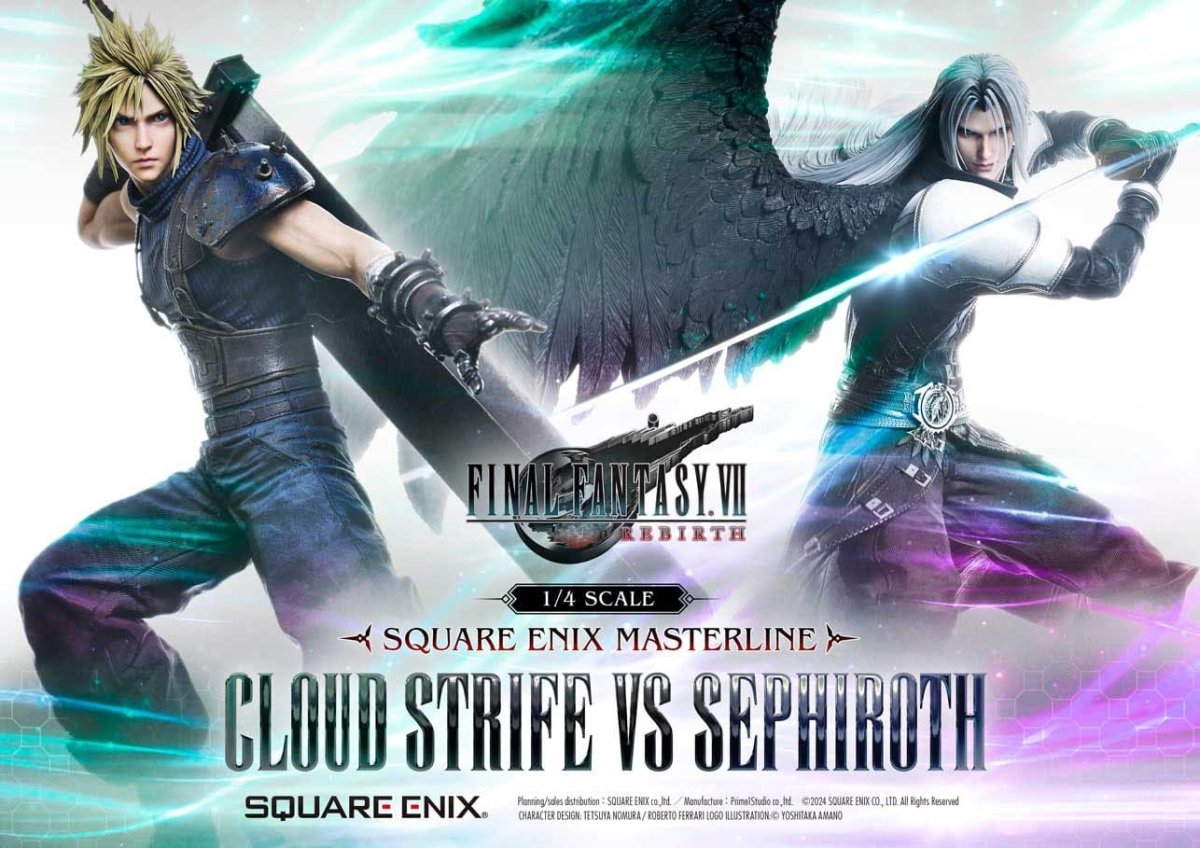 Final Fantasy VII Rebirth Statues 2-Pack 1/4 Cloud Strife vs Sephiroth 69cm - Loaded Dice