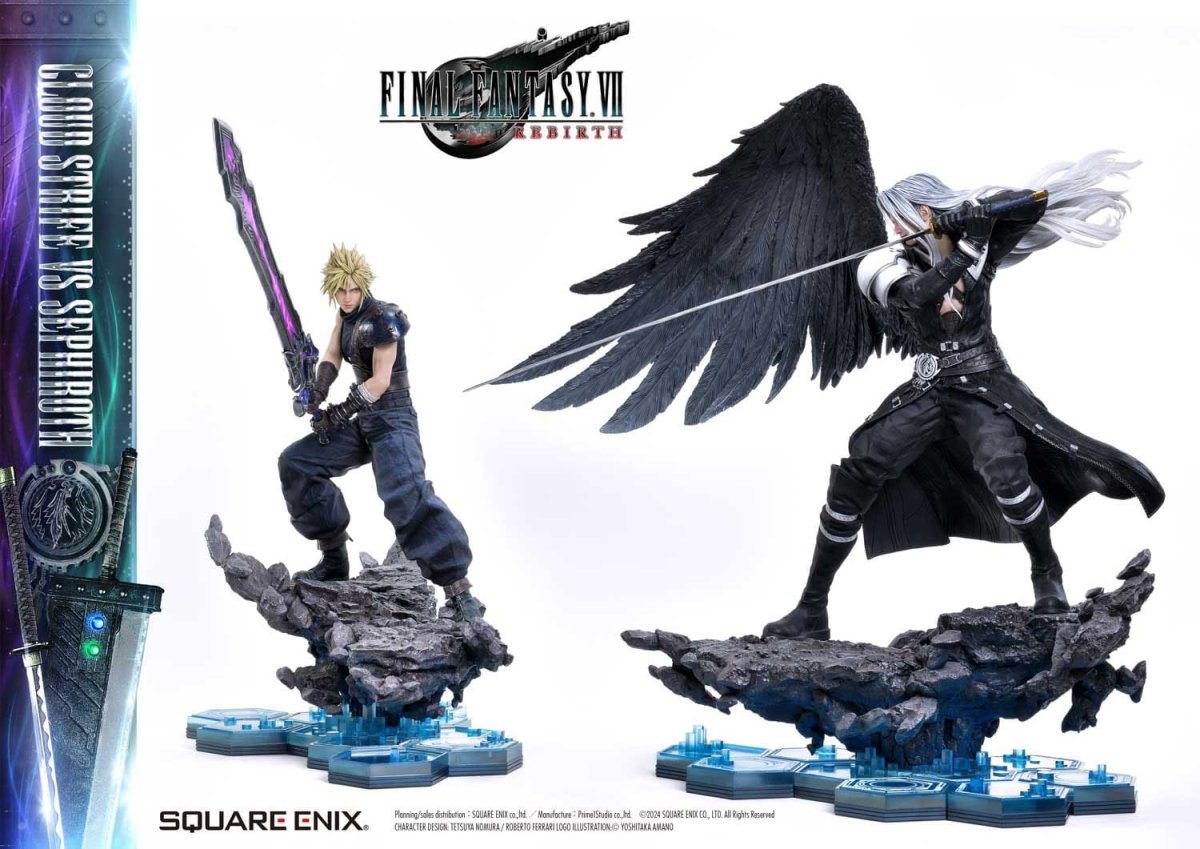 Final Fantasy VII Rebirth Statues 2-Pack 1/4 Cloud Strife vs Sephiroth 69cm - Loaded Dice