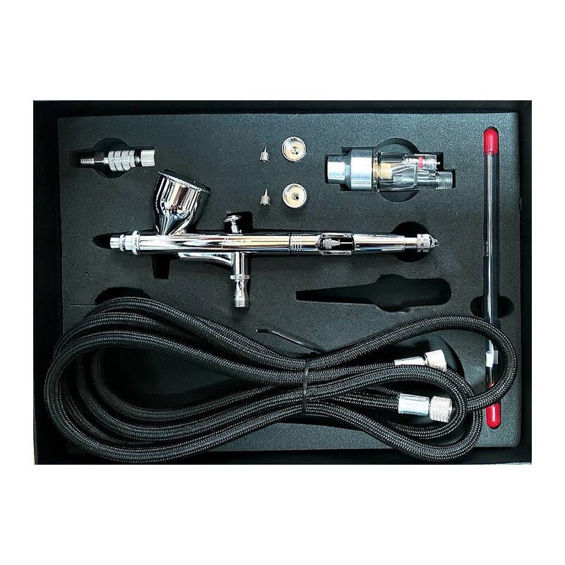 AK Interactive Fine-Art Dual Action Airbrush Set modelling brush