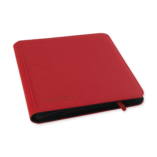 VaultX Exo-Tec Zip Binder - 12 Pocket XL - Red - Loaded Dice