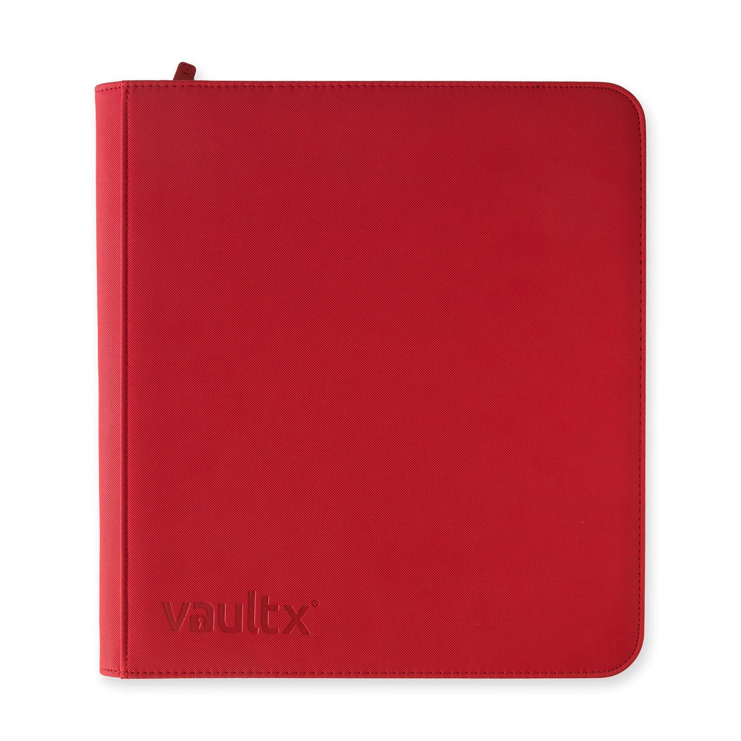 VaultX Exo-Tec Zip Binder - 12 Pocket - Red - Loaded Dice