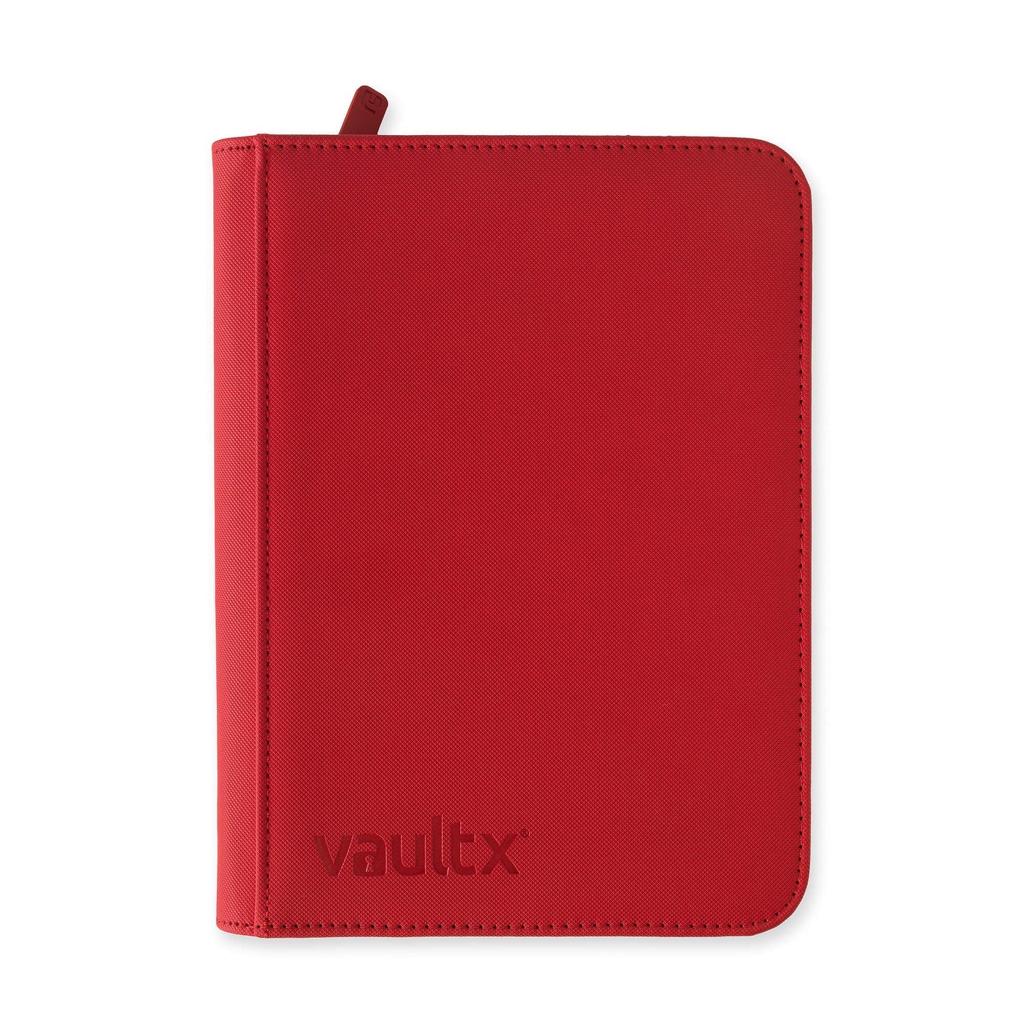 VaultX Exo-Tec Zip Binder - 4 Pocket - Red