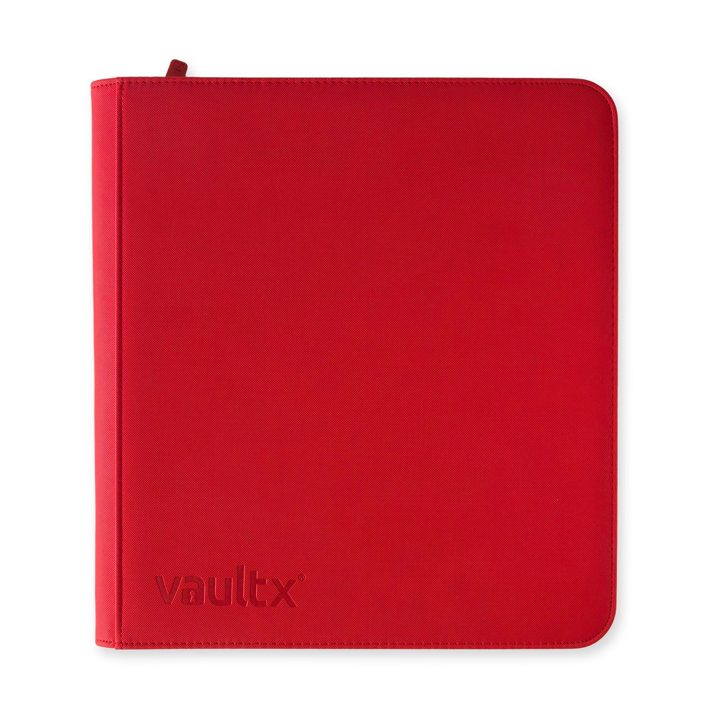 VaultX Exo-Tec Zip Binder - 12 Pocket XL - Red - Loaded Dice
