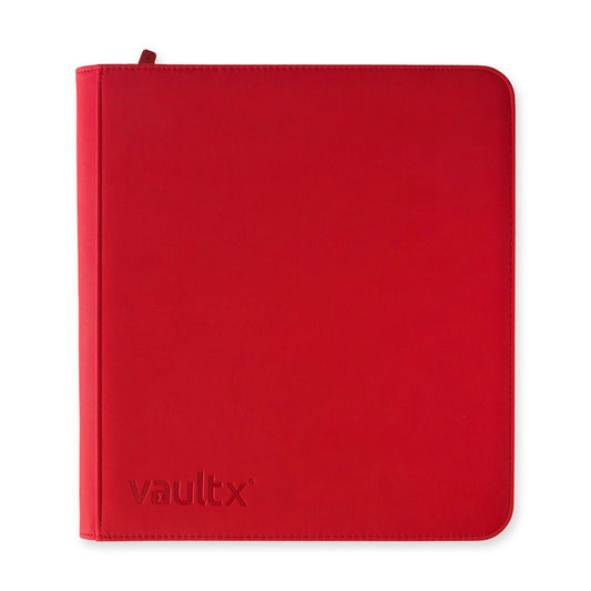 VaultX Exo-Tec Zip Binder - 12 Pocket XL - Red - Loaded Dice