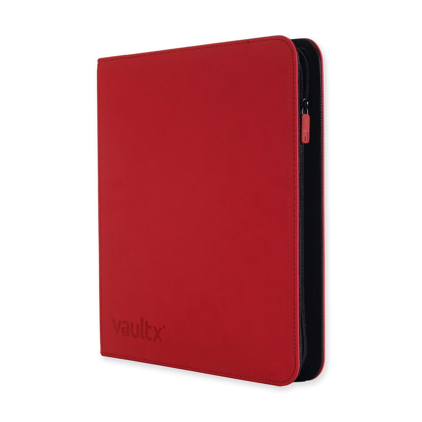 VaultX Exo-Tec Zip Binder - 12 Pocket XL - Red - Loaded Dice