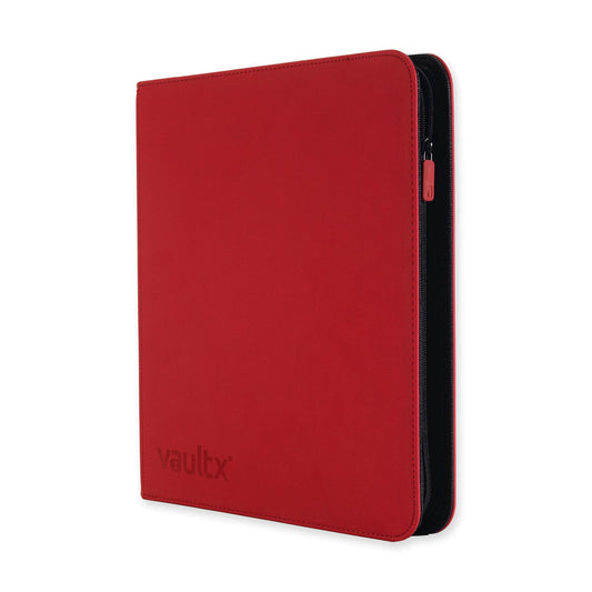 VaultX Exo-Tec Zip Binder - 12 Pocket - Red - Loaded Dice