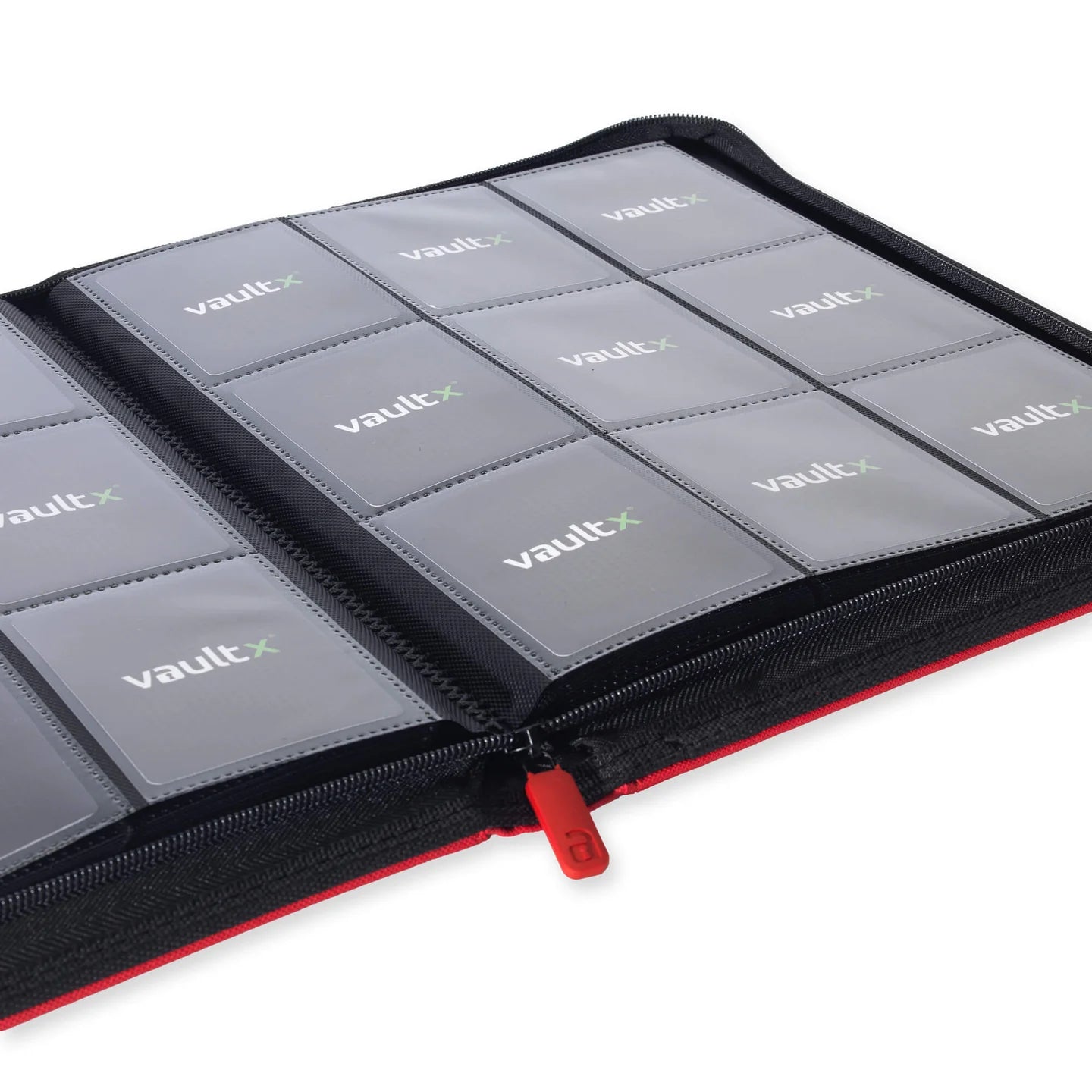VaultX Exo-Tec Zip Binder - 9 Pocket - Red