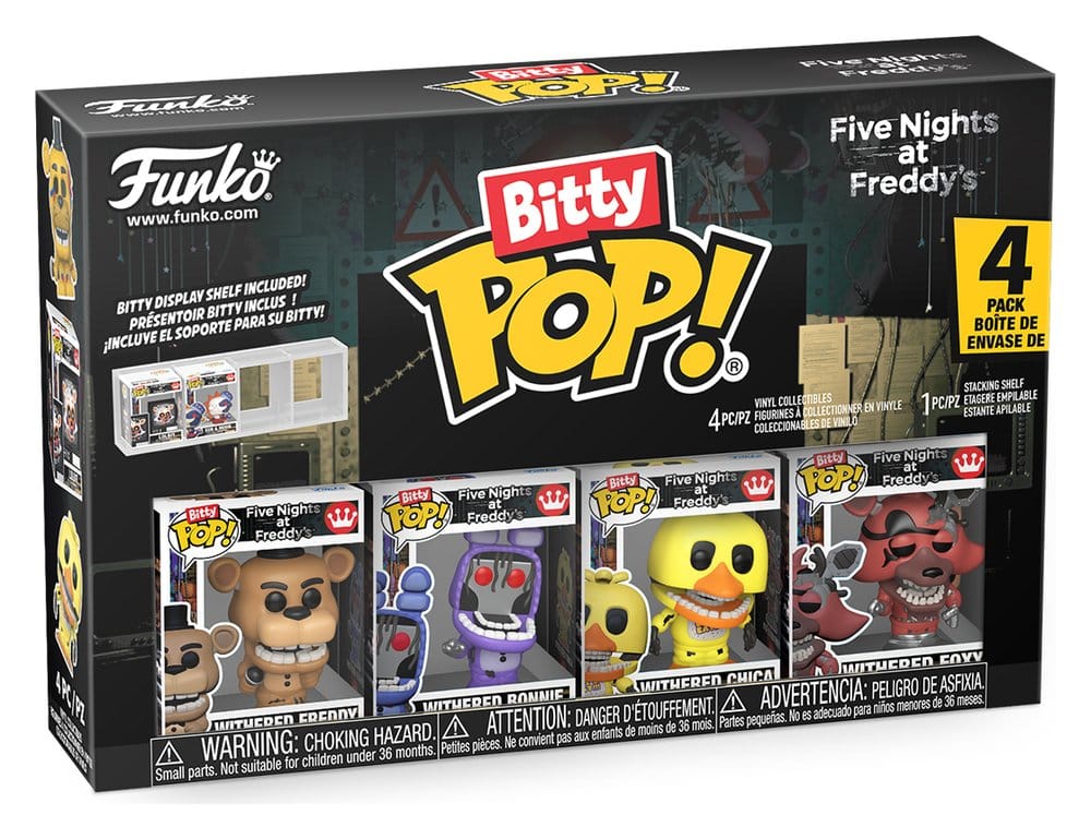 Funko Bitty Pop! Five Nights at Freddy's Series 6 four-pack in window box packaging