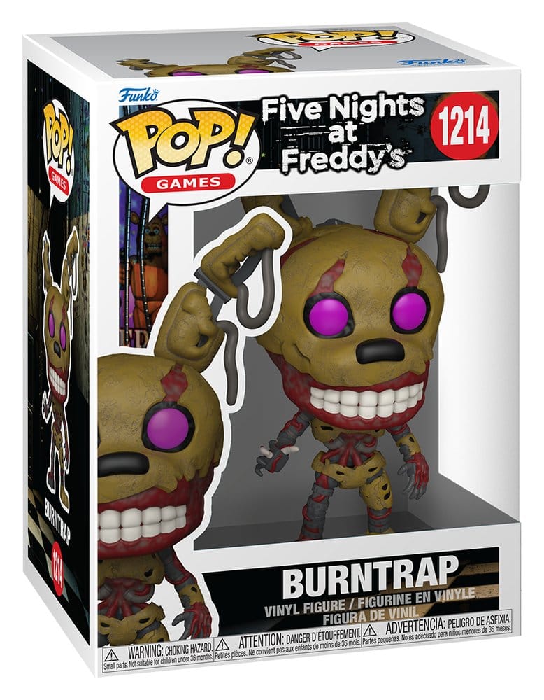 Five Nights at Freddy's Funko POP! Games 1214 Burntrap vinyl figure shown in its window display box