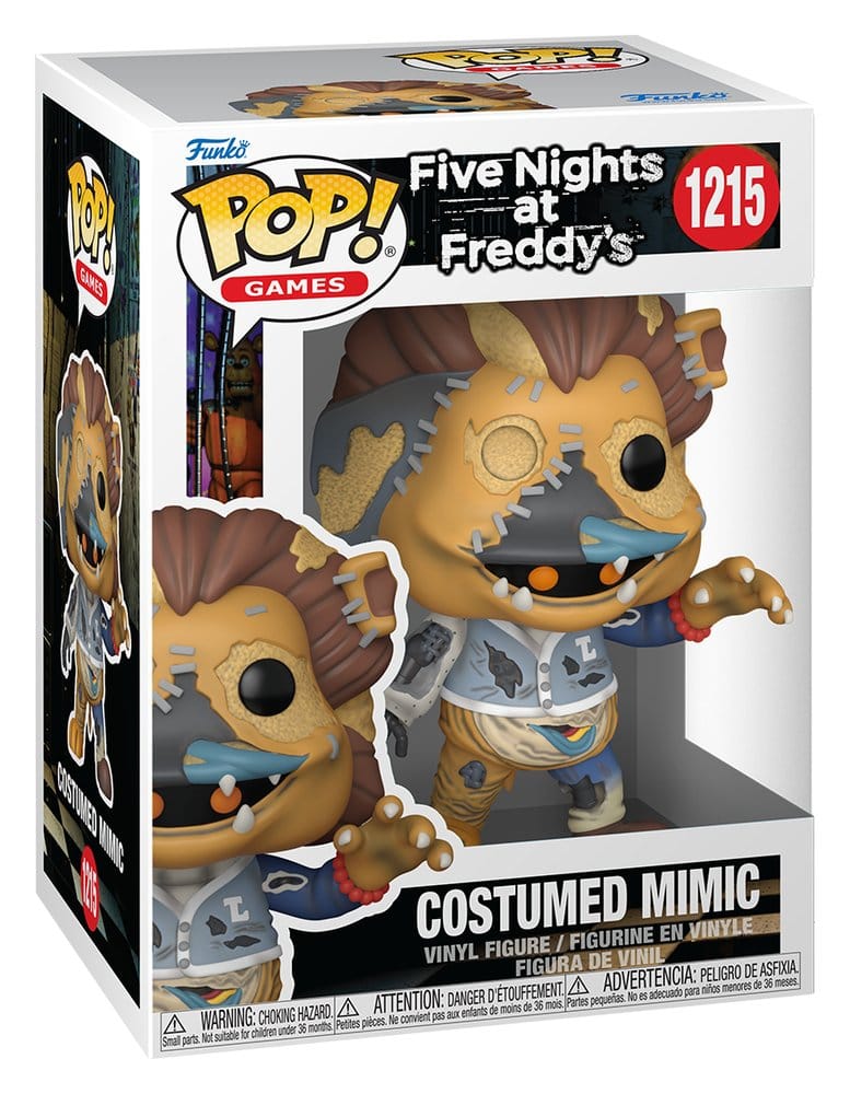 Five Nights at Freddy's Funko POP! Games 1215 Costumed Mimic vinyl figure in its window display box