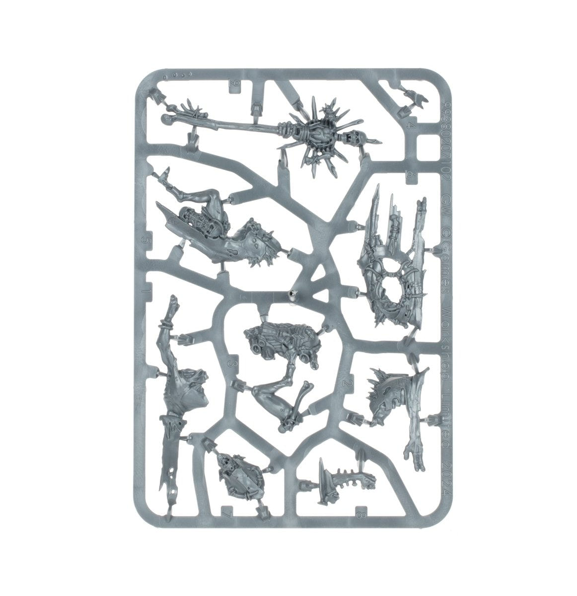 Flesh-Eater Courts Abhorrant Cardinal unpainted plastic sprue, frame 1 of 1