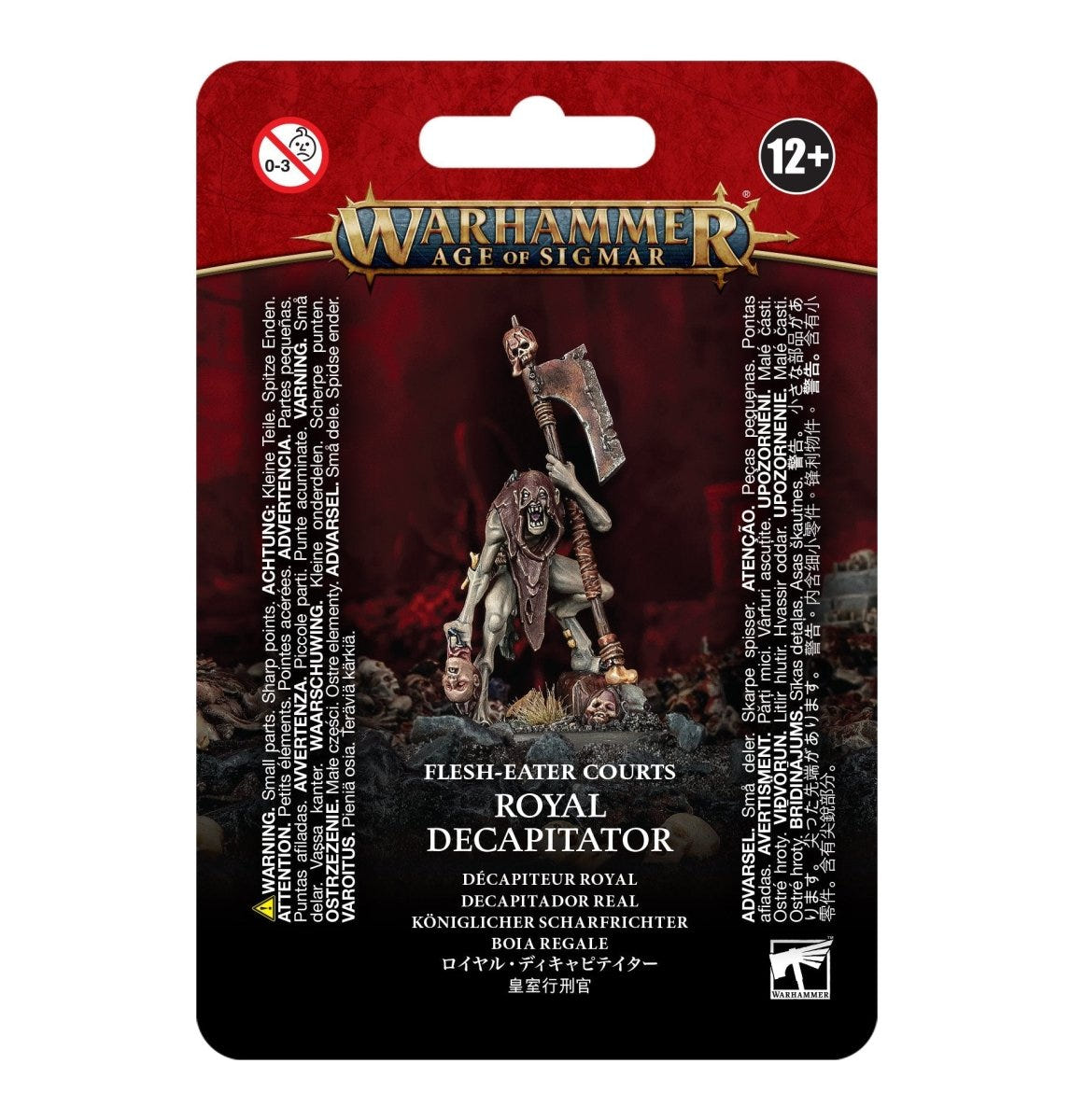 Games Workshop Flesh-Eater Courts Royal Decapitator Age of Sigmar miniature in blister pack