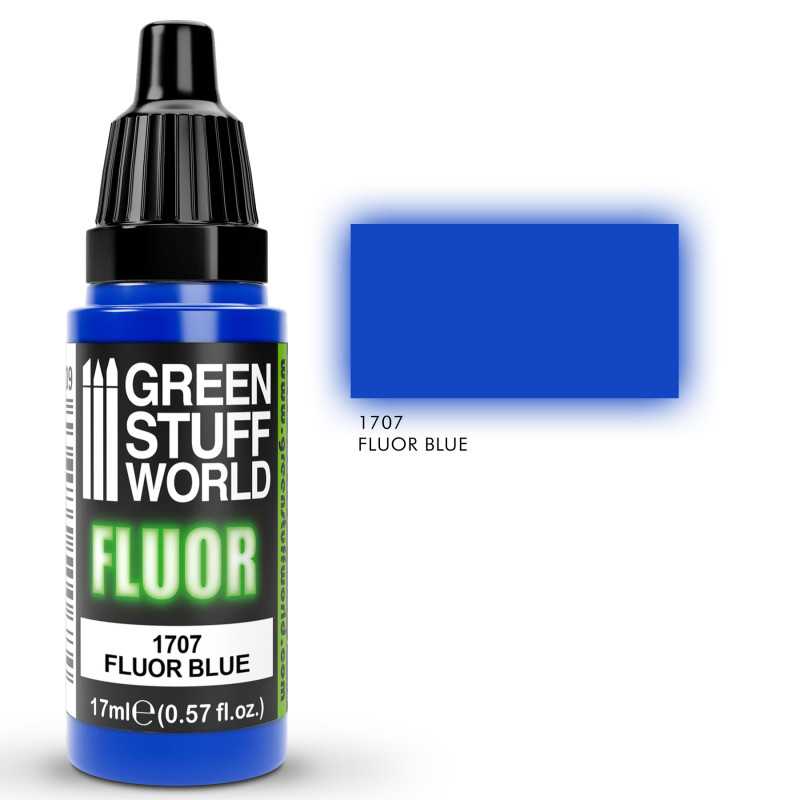 Green Stuff World Fluor Paint BLUE - Loaded Dice