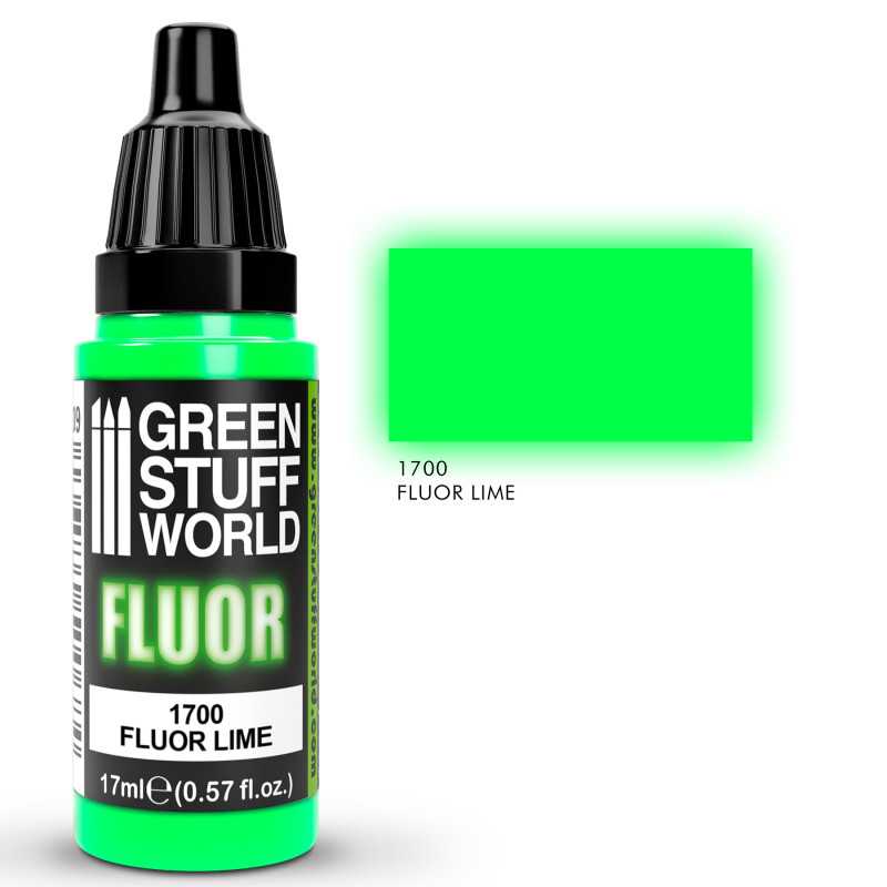 Green Stuff World Fluor Paint LIME - Loaded Dice Barry Vale of Glamorgan CF64 3HD