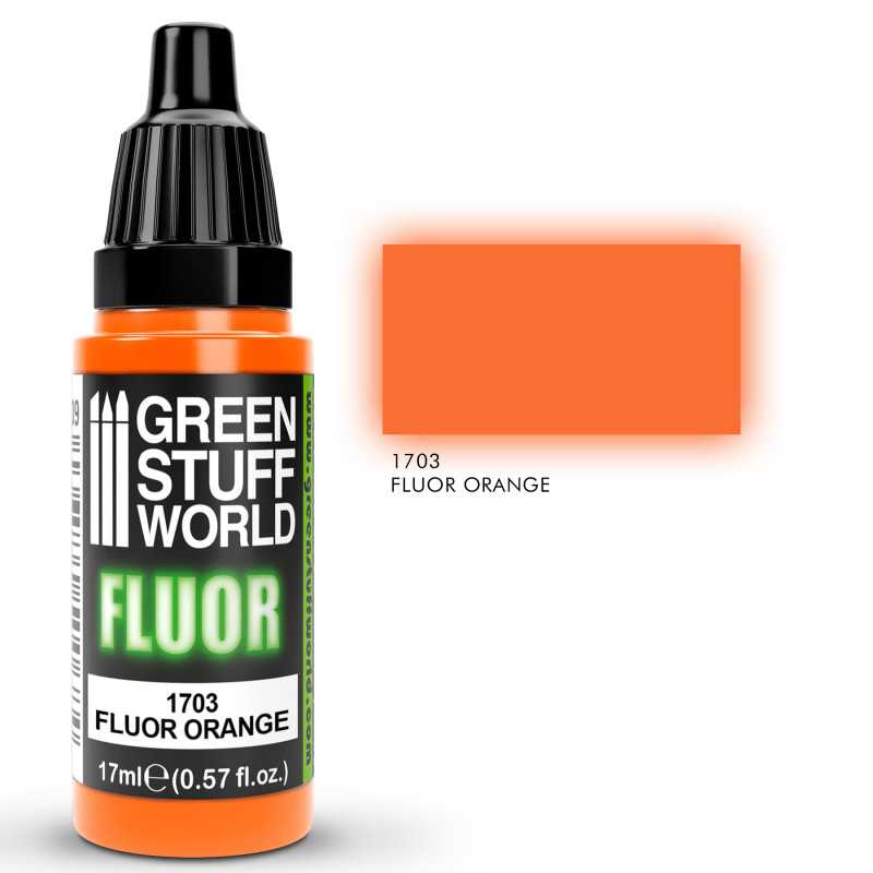 Green Stuff World Fluor Paint ORANGE - Loaded Dice