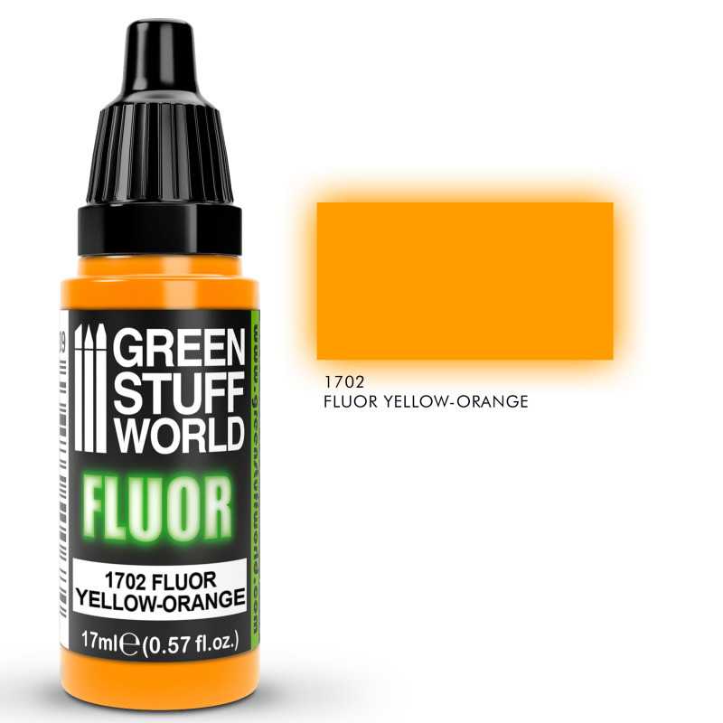 Green Stuff World Fluor Paint YELLOW-ORANGE - Loaded Dice