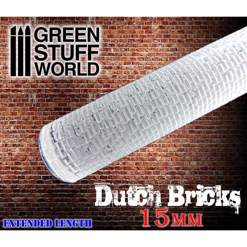 Green Stuff World Rolling Pin DUTCH Bricks 15mm - Loaded Dice Barry Vale of Glamorgan CF64 3HD