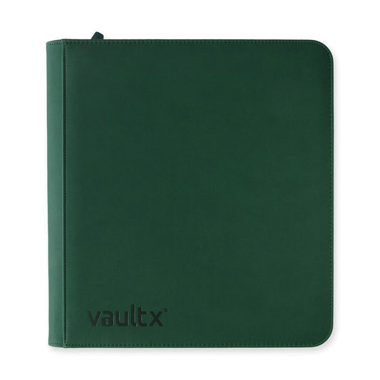 VaultX Exo-Tec Zip Binder - 12 Pocket - Green - Loaded Dice