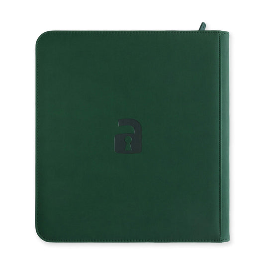 VaultX Exo-Tec Zip Binder - 12 Pocket XL - Green - Loaded Dice