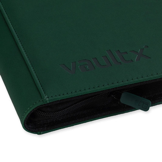 VaultX Exo-Tec Zip Binder - 12 Pocket XL - Green - Loaded Dice