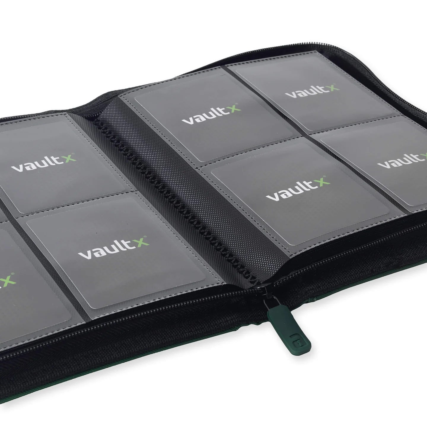 VaultX Exo-Tec Zip Binder - 4 Pocket - Green