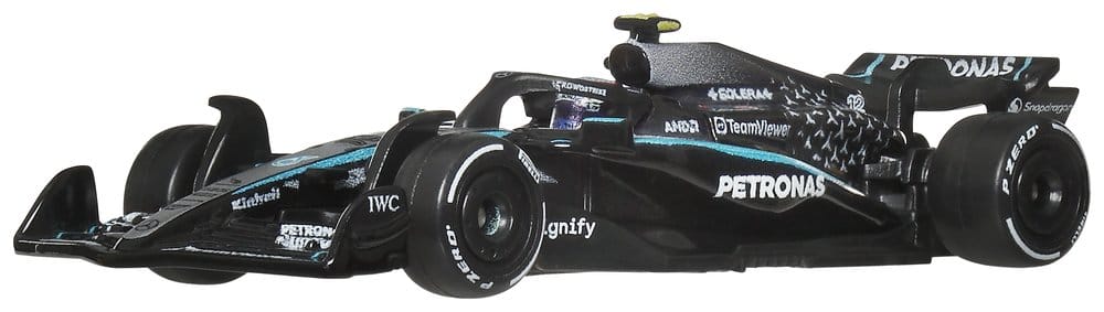 Hot Wheels Premium Mercedes-AMG PETRONAS 1:64 F1 car, second car of the pair, front three-quarter