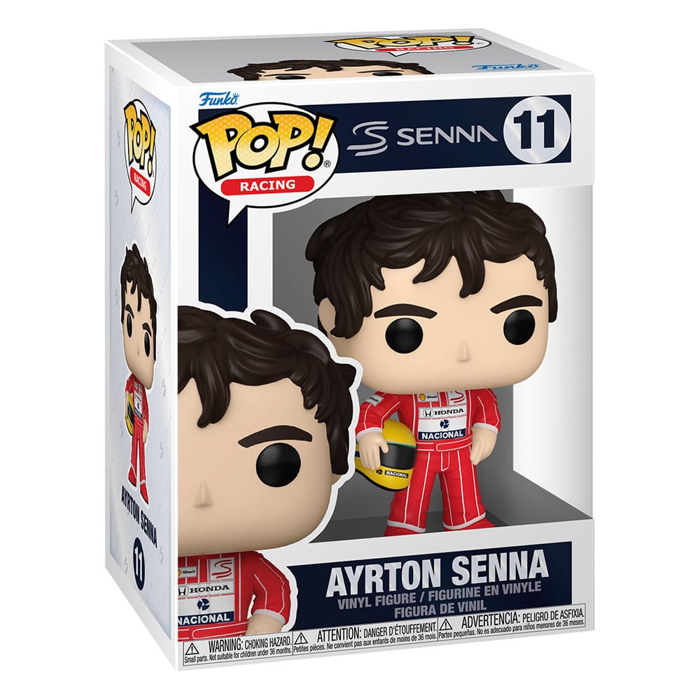 Funko Pop! Racing Formula 1 Ayrton Senna vinyl figure 11 in its window display box