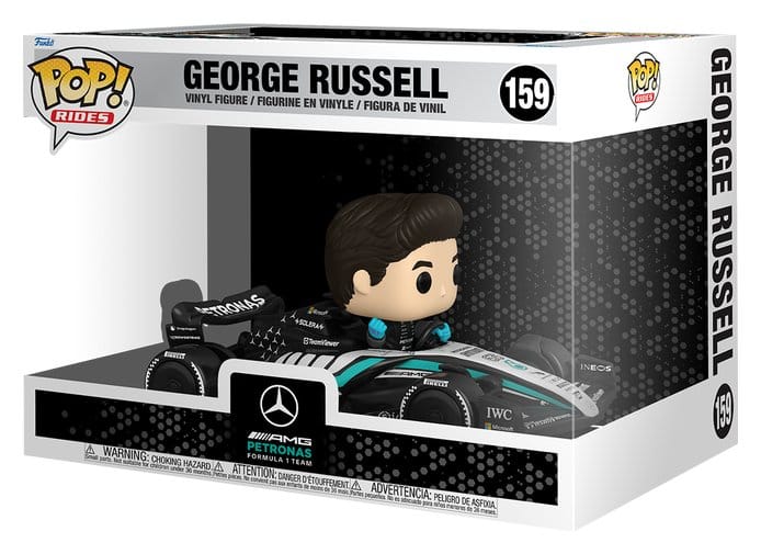 George Russell Mercedes Pop! Rides Super Deluxe set in its window box, number 159