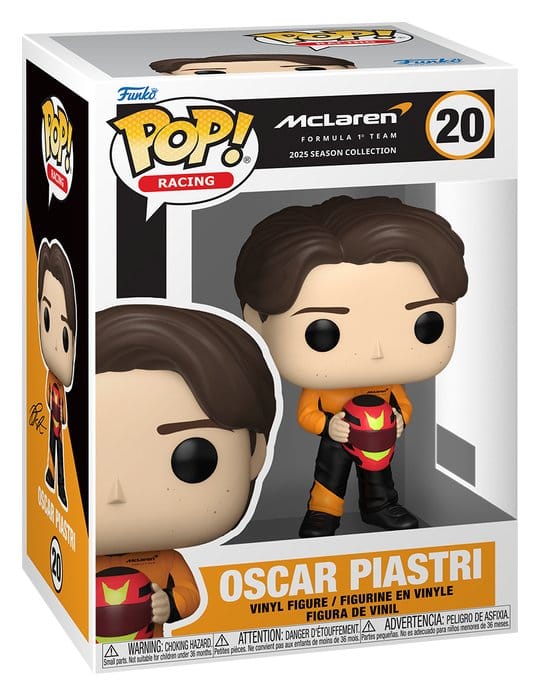 Funko Pop! Racing McLaren Oscar Piastri number 20 in window box