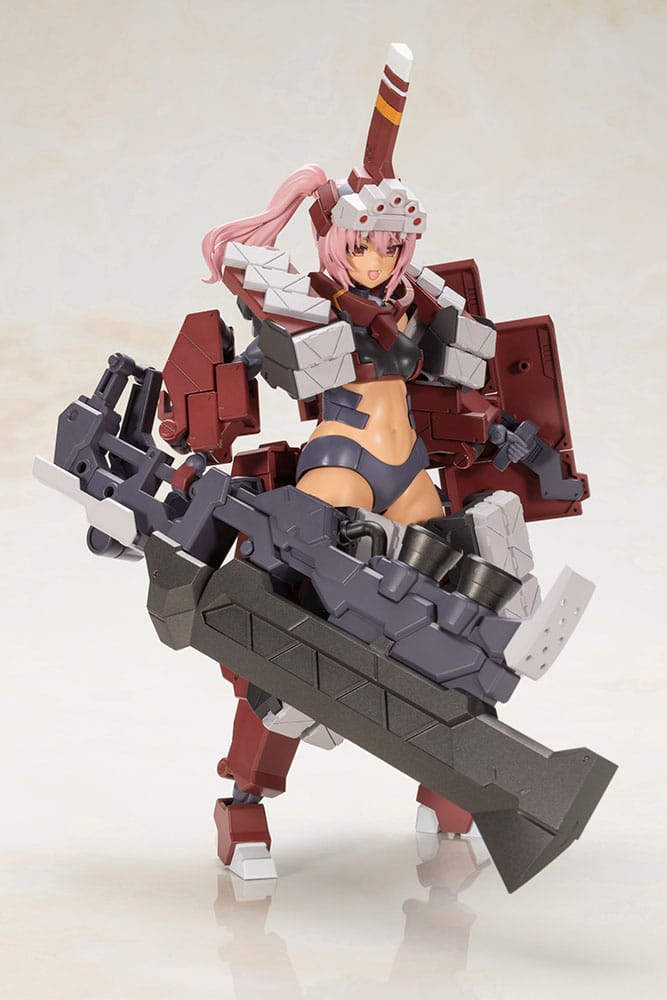 Kagutsuchi-Otsu Fencer swinging the Battering Ram blade low, Kotobukiya Frame Arms Girl