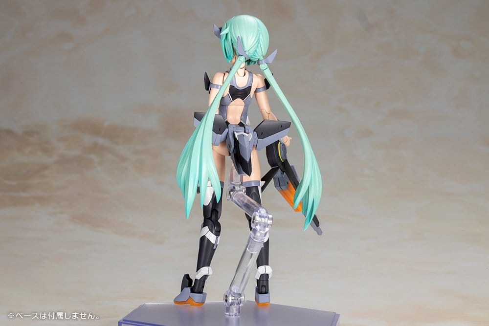 Frame Arms Girl Stylet Swimsuit Low Visibility Ver. rear view with back booster and green hair