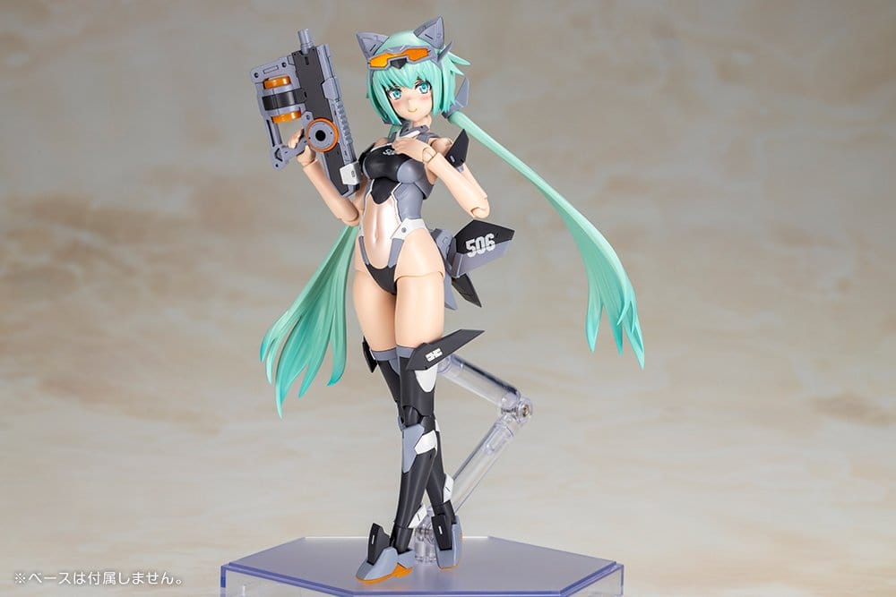 Stylet Swimsuit Low Visibility Ver. with black mecha cat ears and submachine gun, Frame Arms Girl