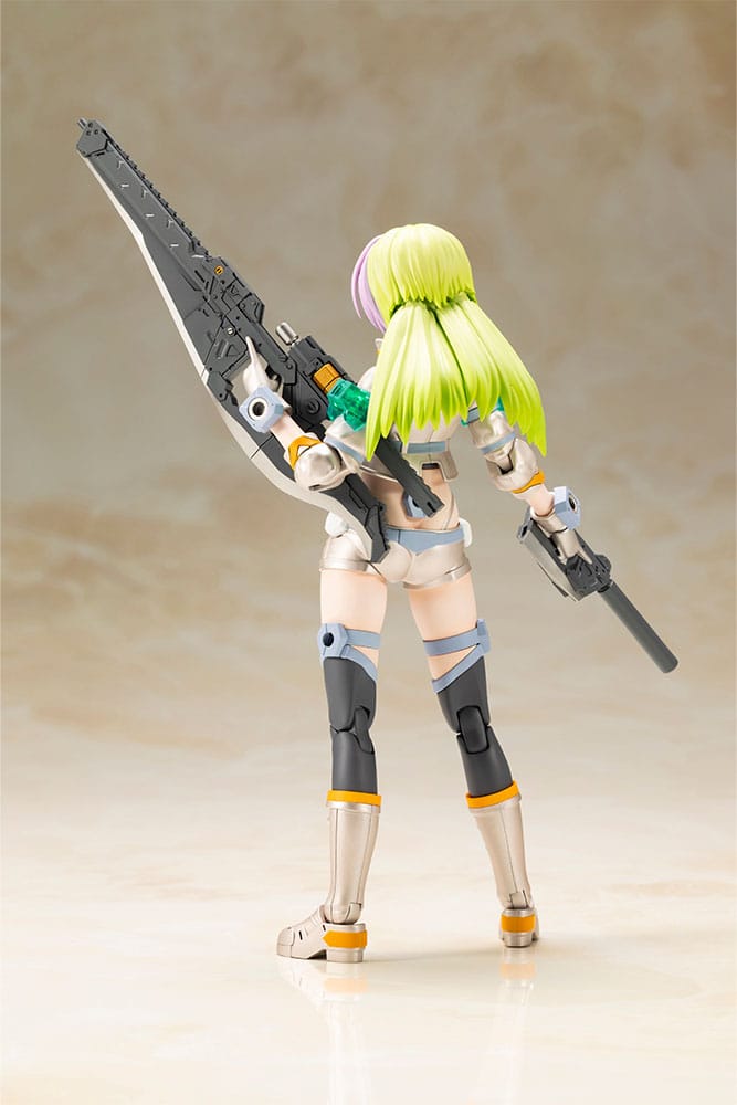 Frame Arms Girl Wilber Nine Beryl Armor Custom rear view holding blade and pistol