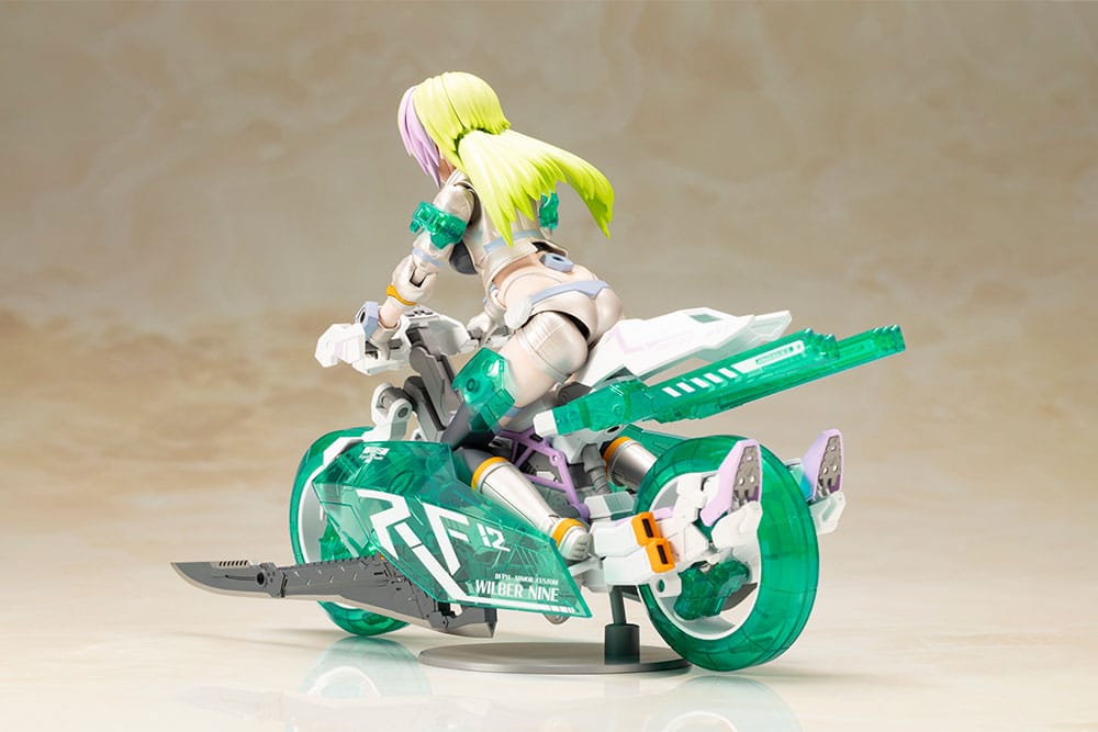 Wilber Nine Beryl Armor Custom motorcycle with Finger Machetes deployed, side view