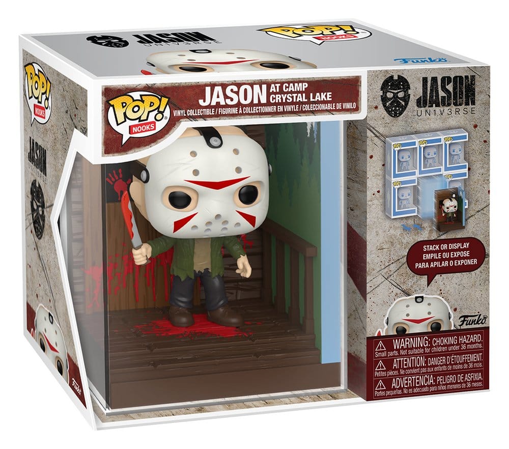 Funko Friday the 13th POP! Nooks Jason at Camp Crystal Lake vinyl diorama in window box