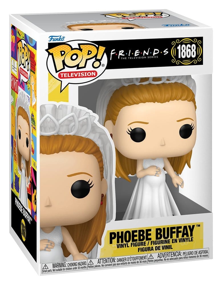 Phoebe Buffay (Wedding Dress) Funko POP! Television figure in its Friends box, number 1868