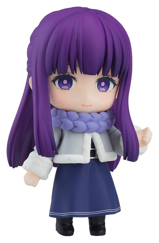 Good Smile Company Nendoroid Basic Fern from Frieren in winter clothes with purple scarf