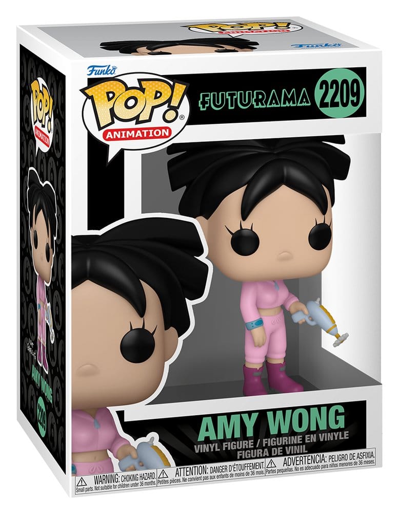 Amy Wong Funko POP! Animation vinyl figure in its Futurama window box, number 2209