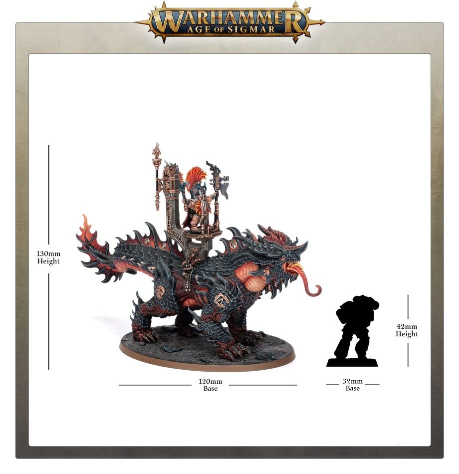 Fyreslayers: Auric Runefather on Magmadroth - Loaded Dice