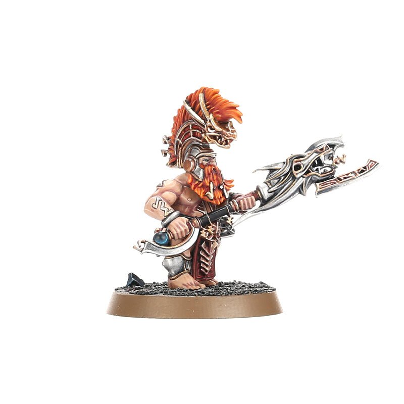 Fyreslayers: Hearthguard Berzerkers painted miniature - Loaded Dice